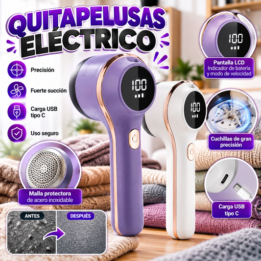 Quitapelusas Eléctrico Recargable con Pantalla LCD ✨